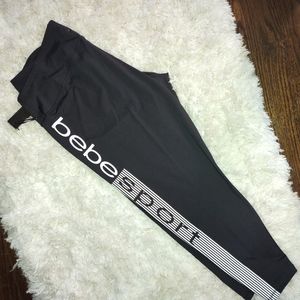 Bebe Sport Spell Out Yoga Pants Plus Size 3X
